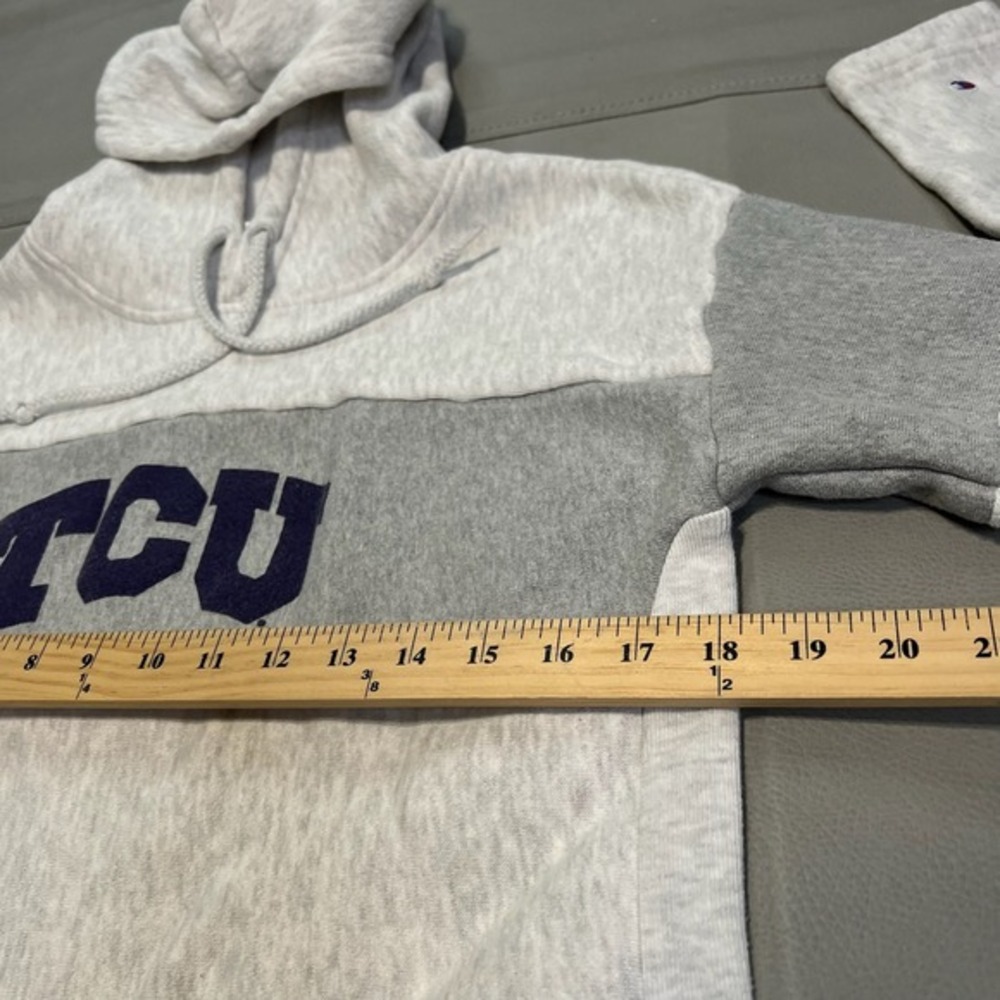 Champion Reverse Weave TCU Texas Christian‎ Horn Frogs Hoodie Sweatshirt Women- - Picture 4 of 7